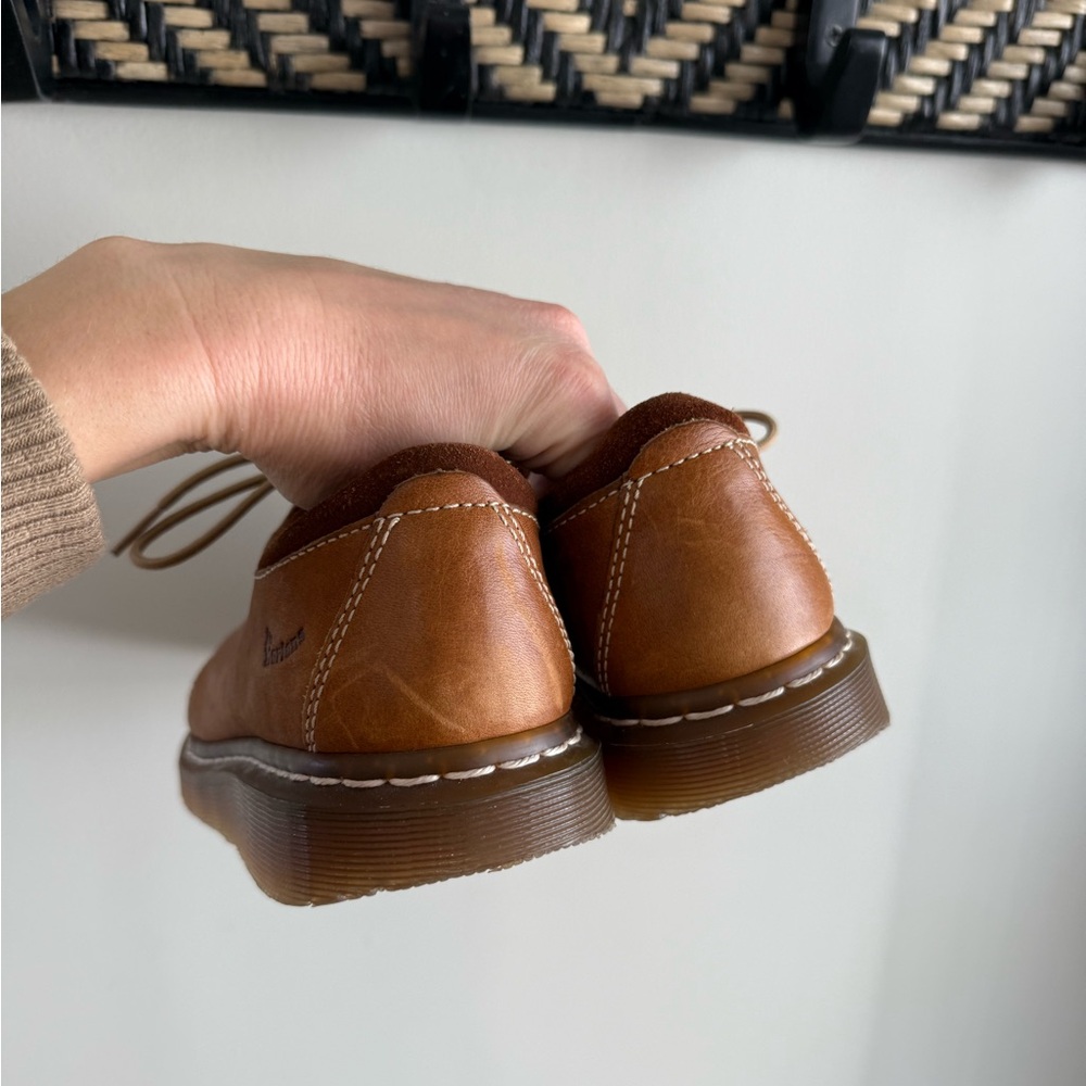 Dr. Martens 11664 Brown Leather Chunky Oxford Boots - Y2K 90s - Women's Size 9 - Picture 12 of 16